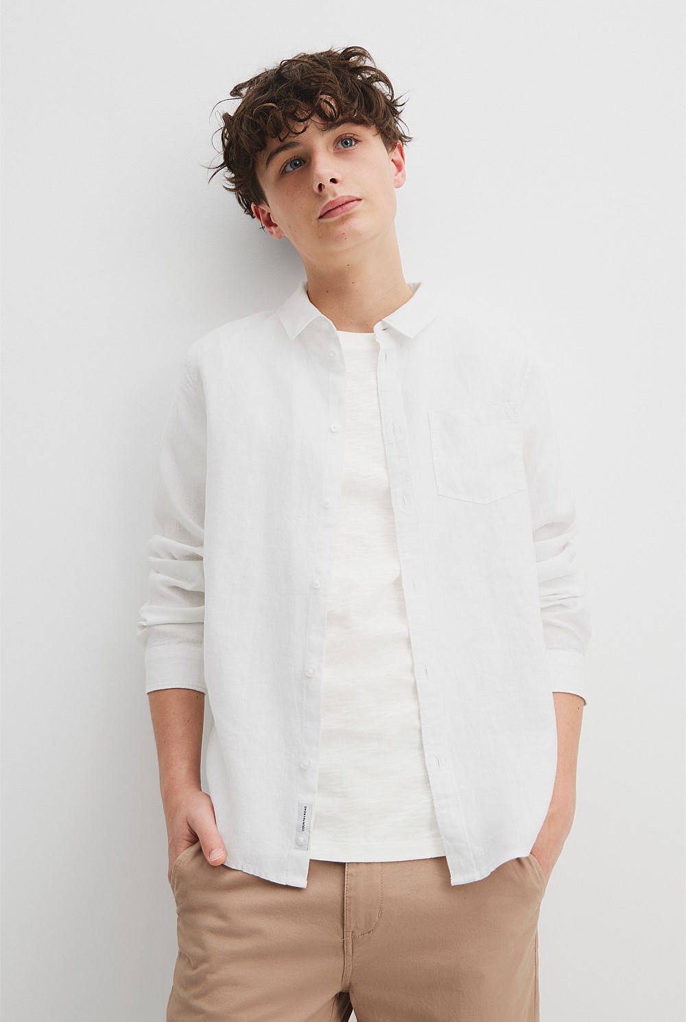 Teen Organically Grown Linen Shirt