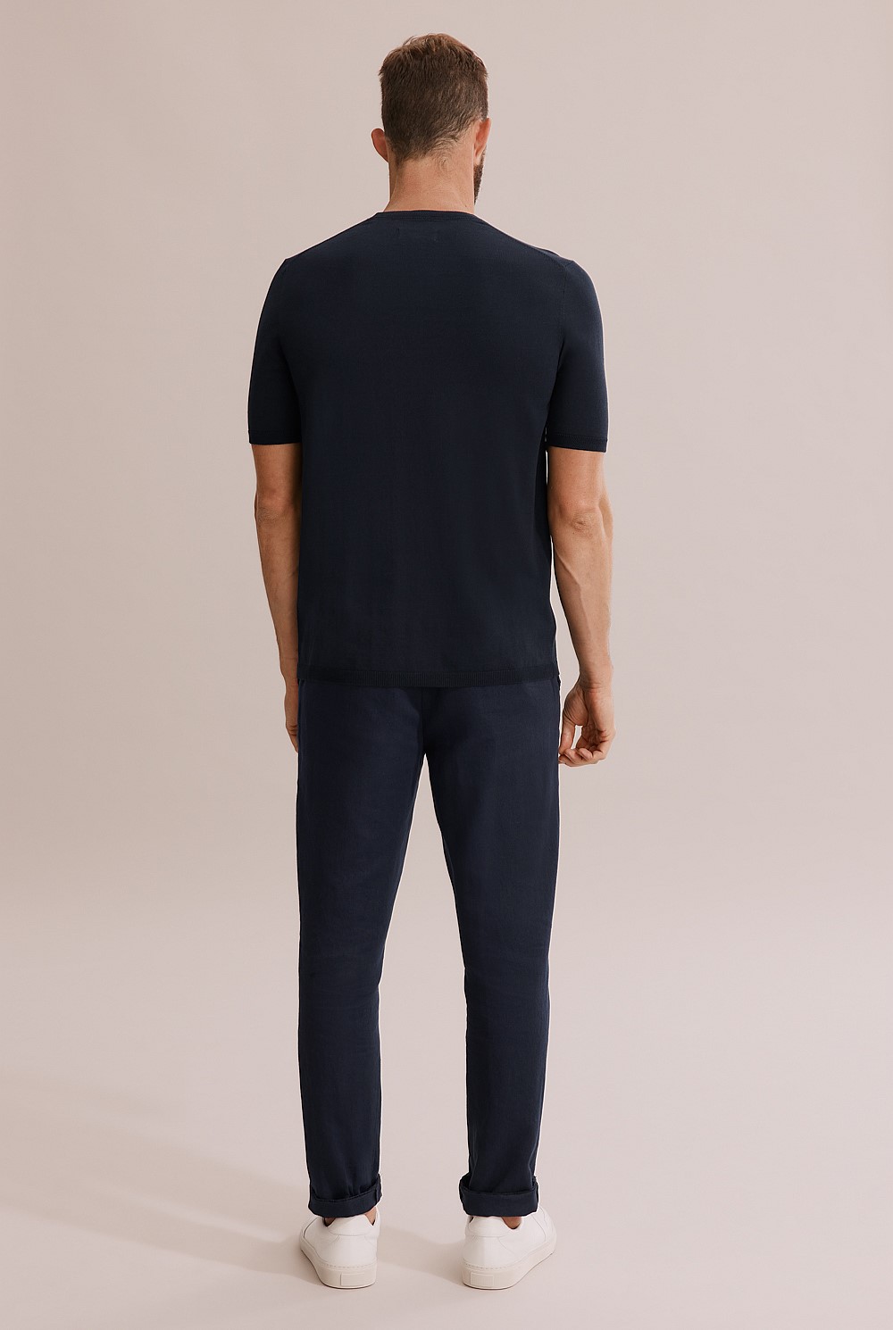 Cotton Tipped Knit T-Shirt