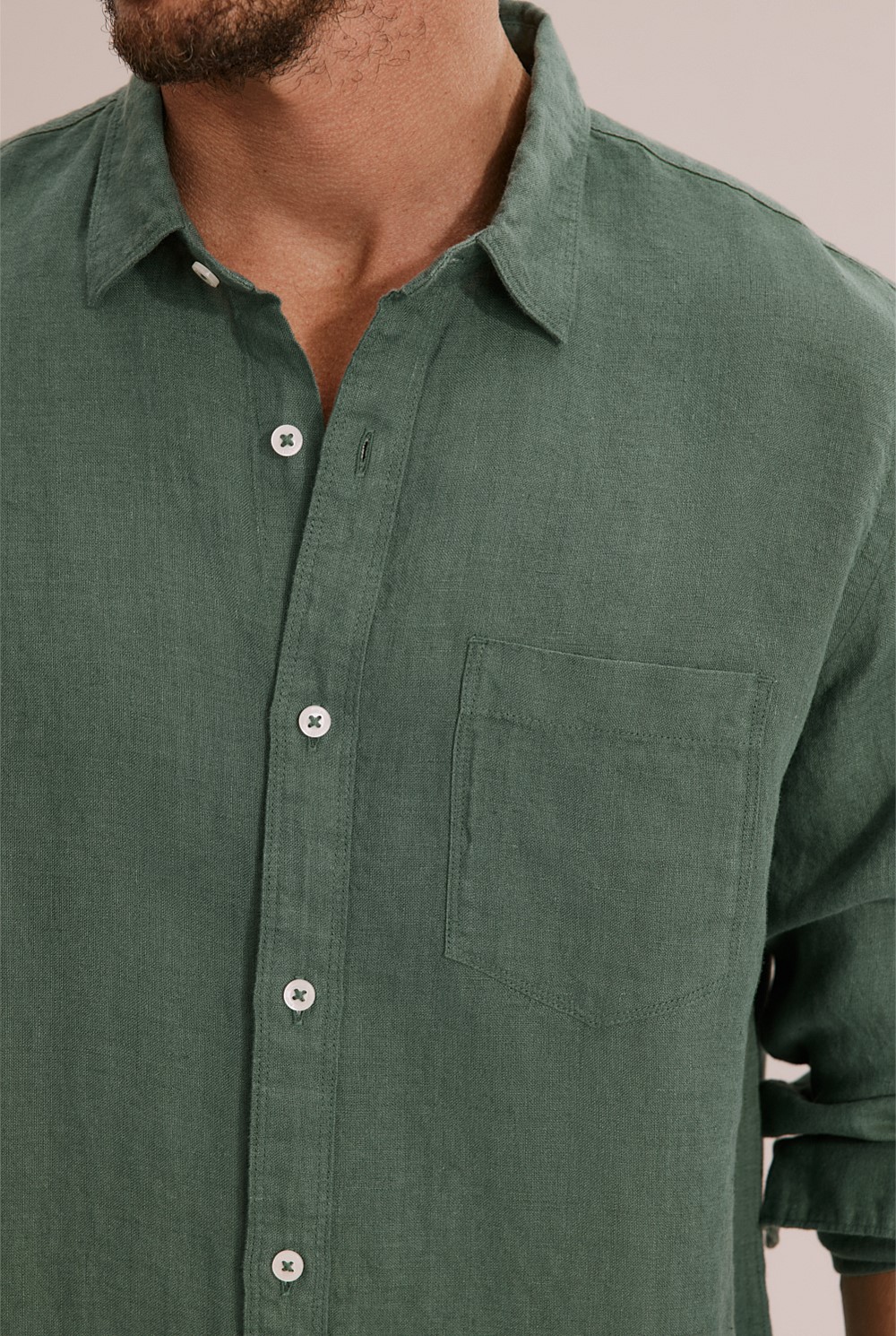 Regular Fit Organically Grown Linen Shirt