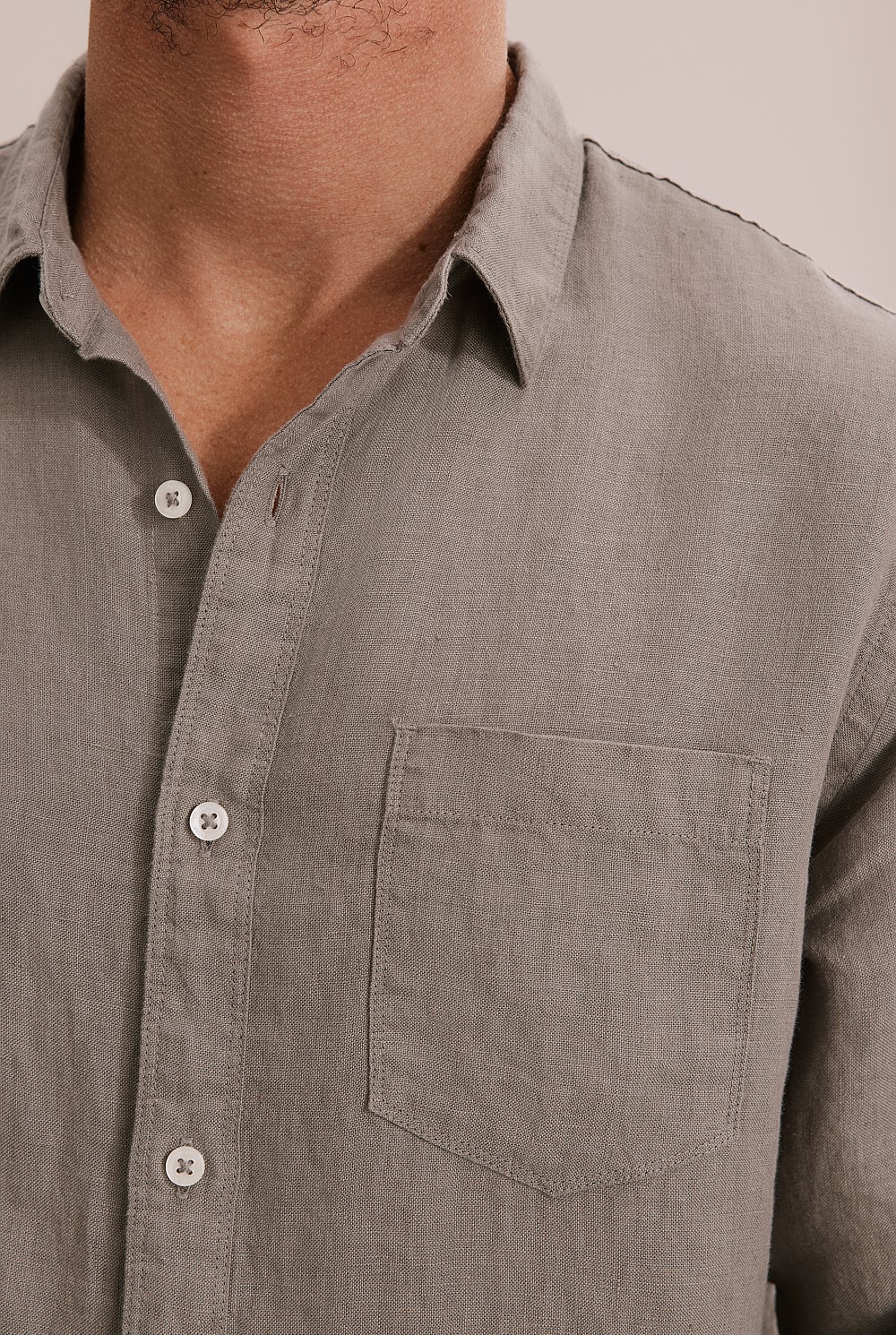 Regular Fit Linen Shirt