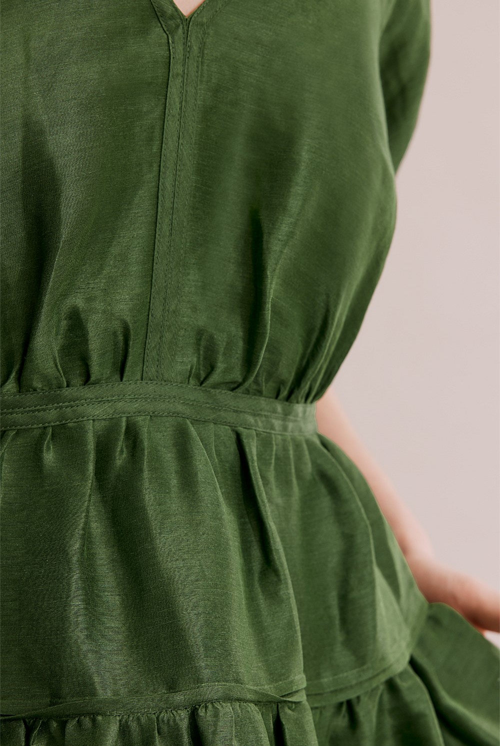 Tuck Detail Mini Dress