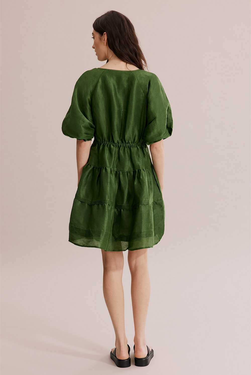 Tuck Detail Mini Dress