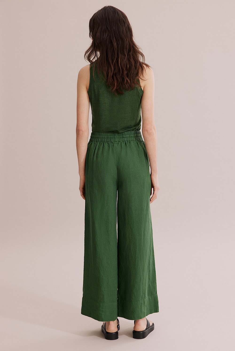 Organically Grown Linen Palazzo Pant