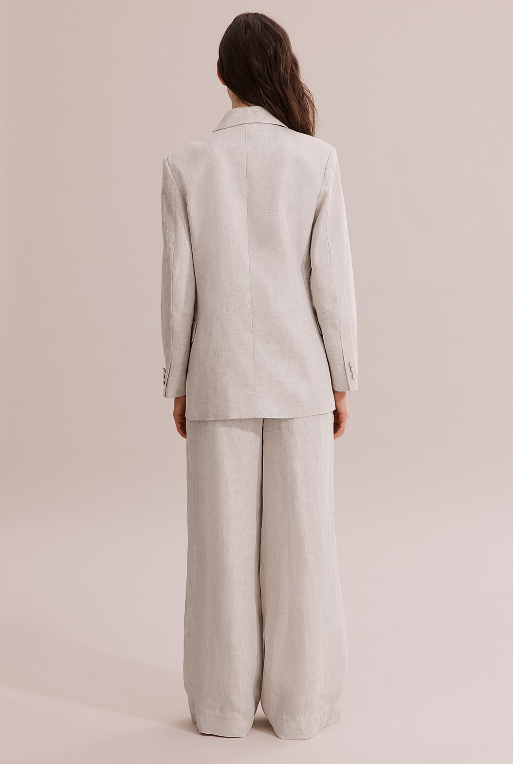 Linen Double Breasted Blazer