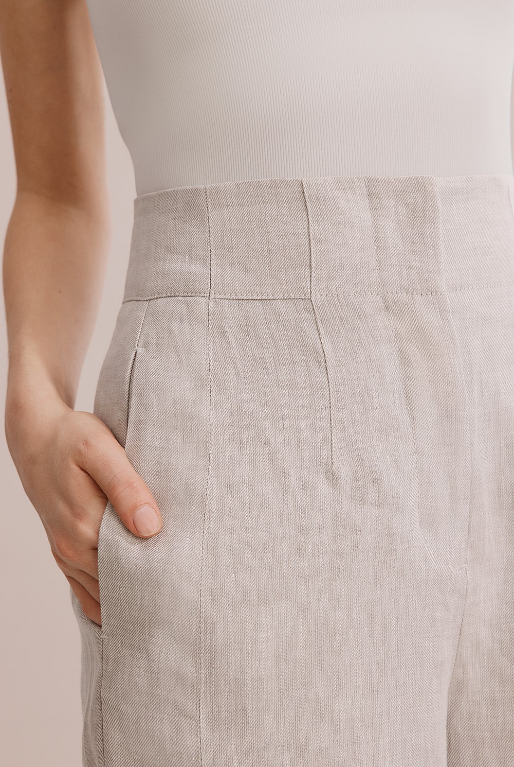 Linen Wide Leg Pant