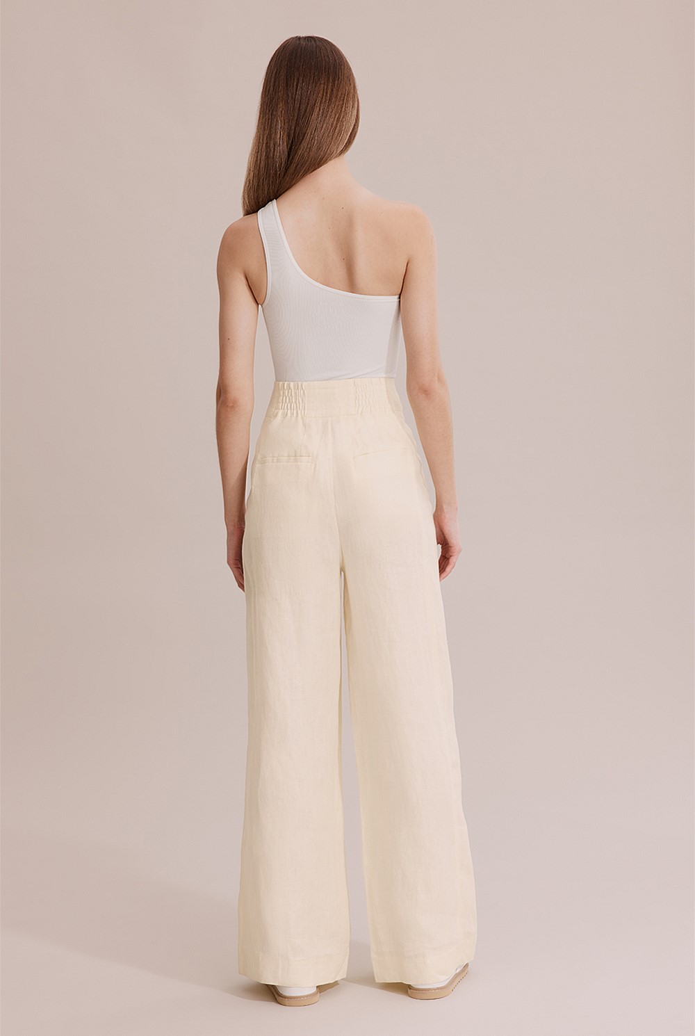 Organically Grown Linen Wide Leg Pant