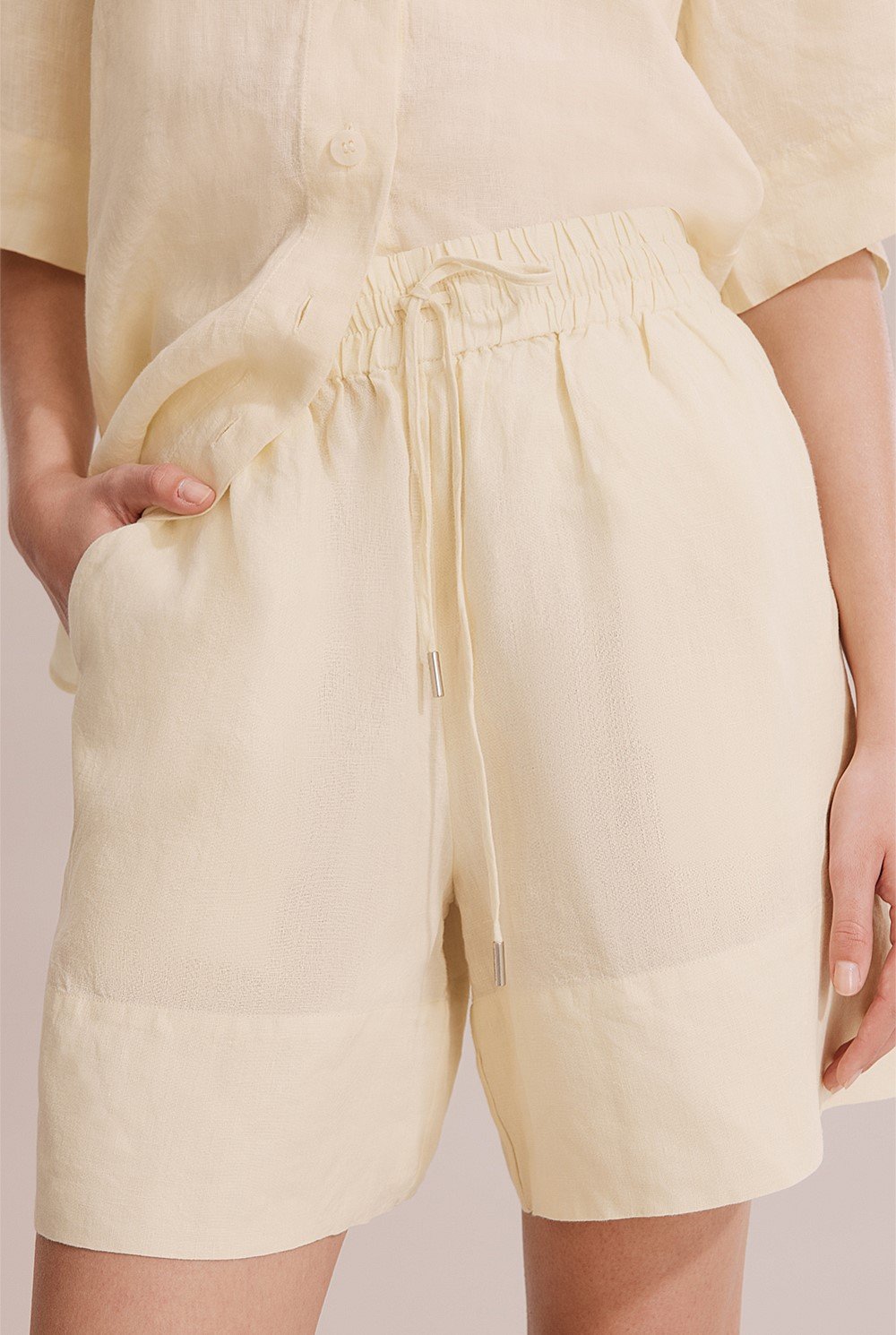 Organically Grown Linen Palazzo Short