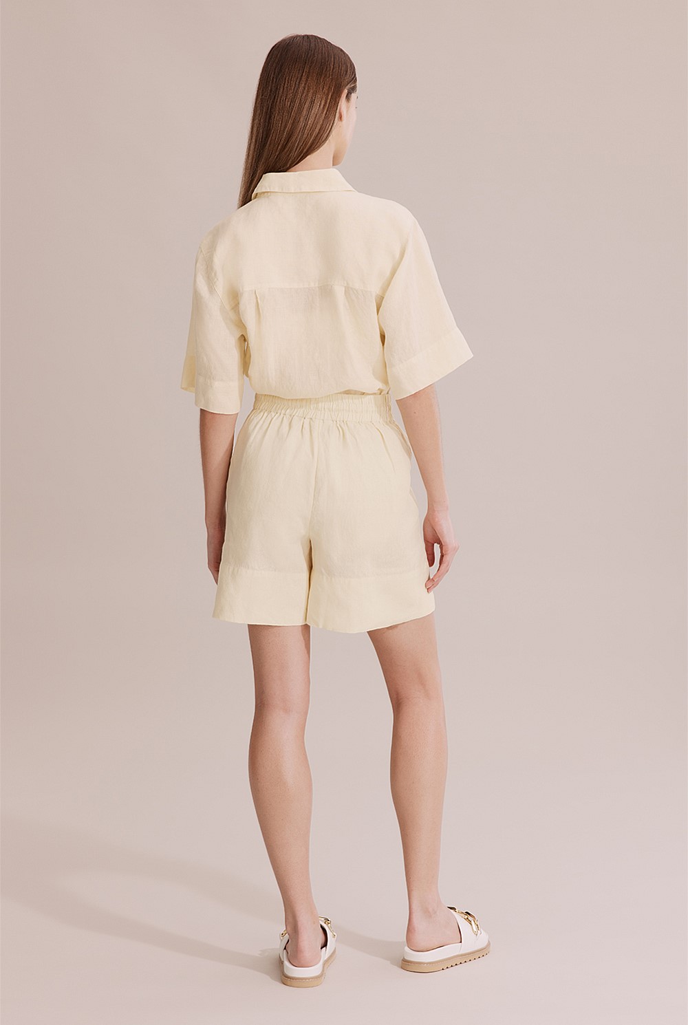 Organically Grown Linen Palazzo Short