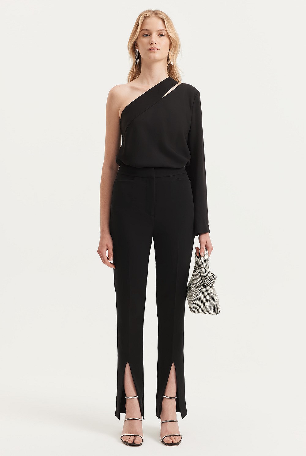 Slim Front Split Pant