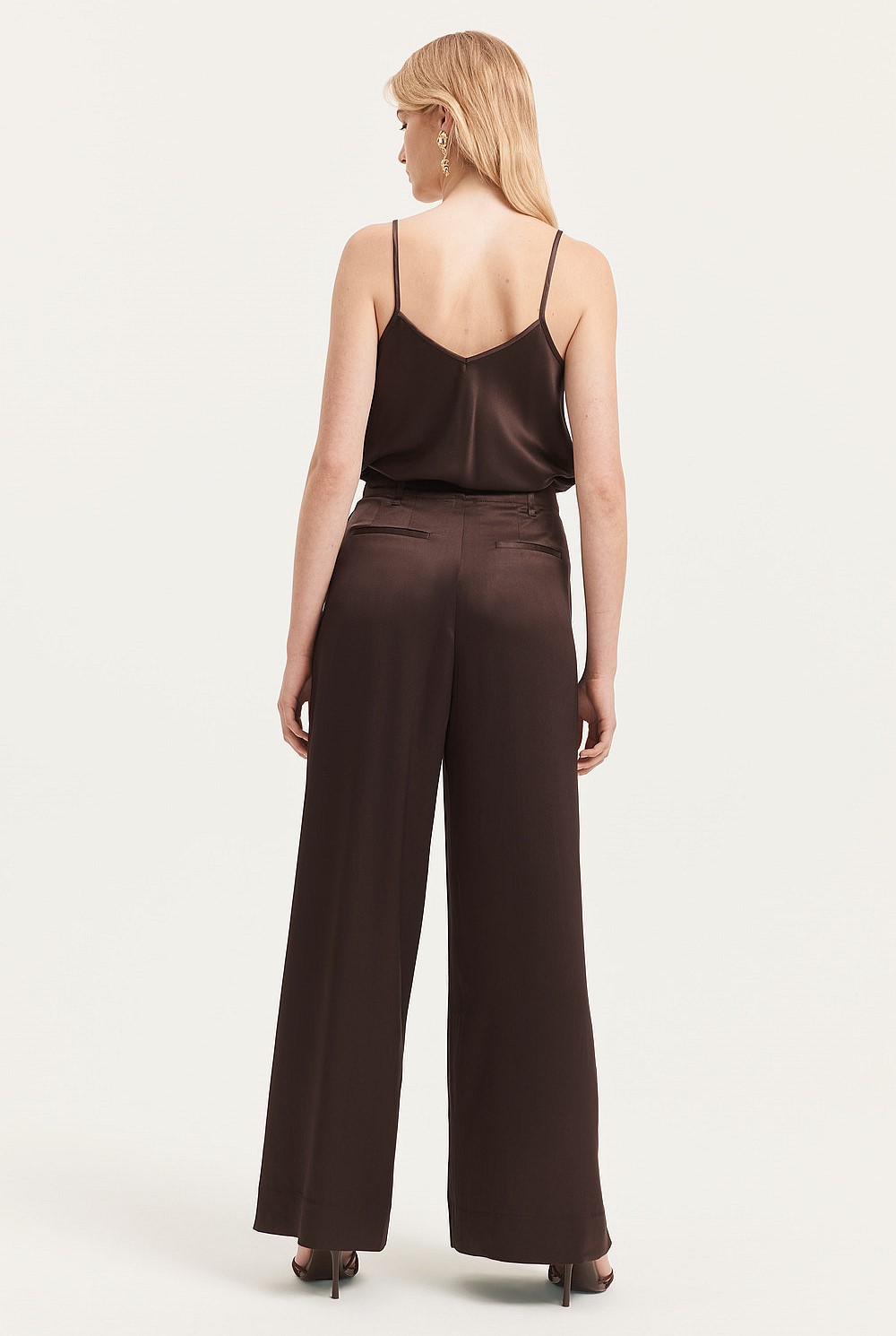 Satin Pleat Pant