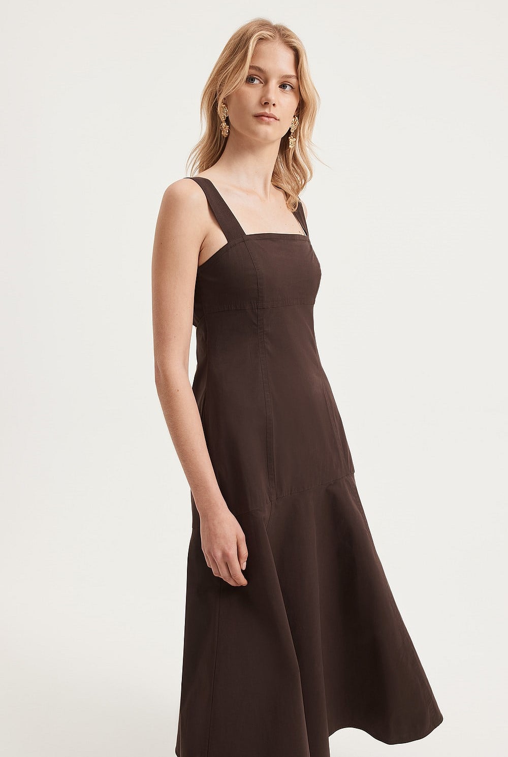 Strap Detail Midi Dress