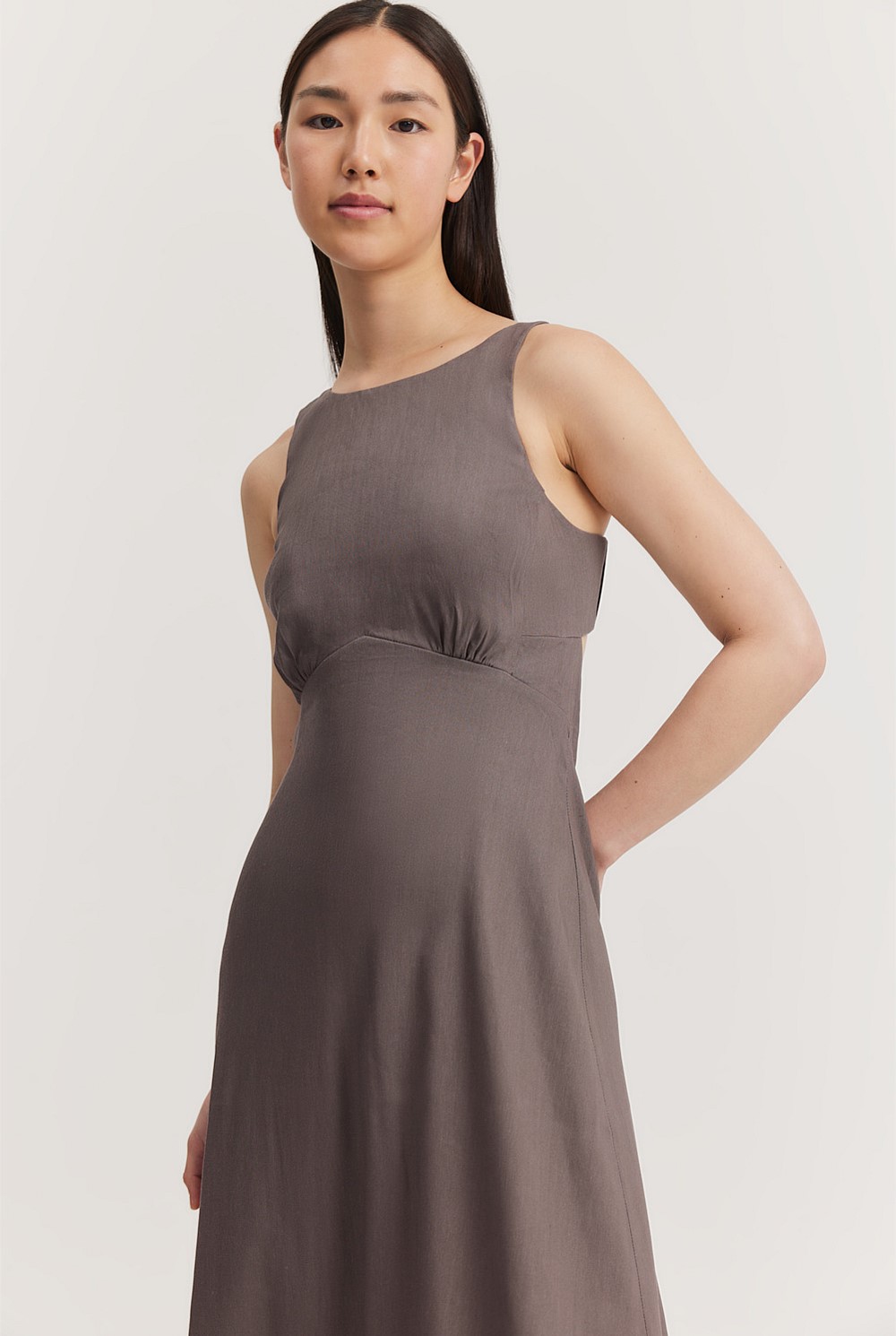 Cut-Away Column Dress