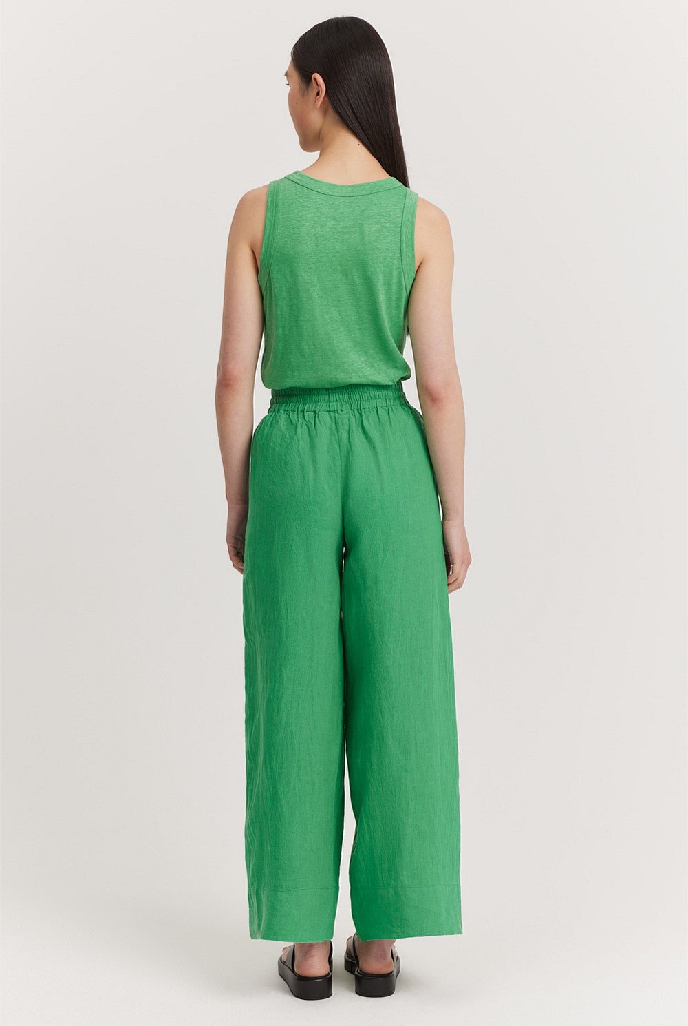 Organically Grown Linen Palazzo Pant