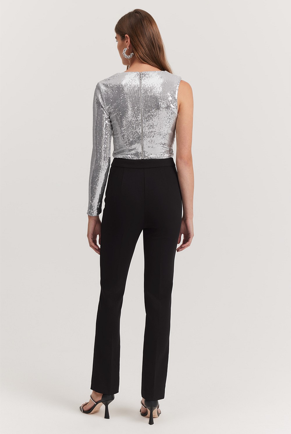 Asymmetrical Sequin Top