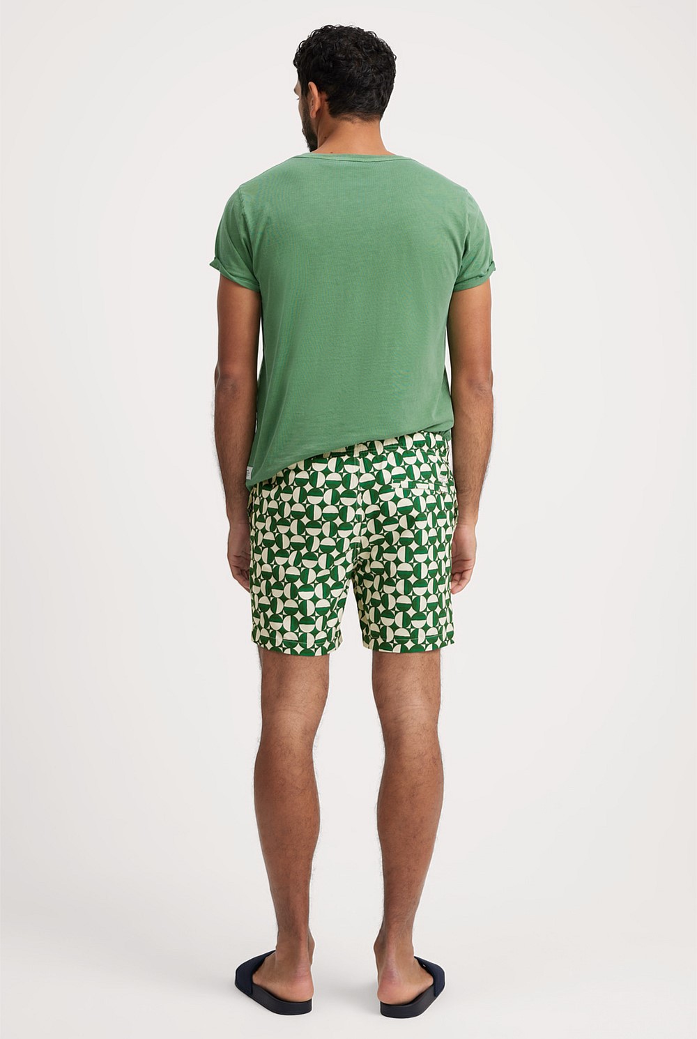 Abstract Recycled Polyester Swim Short