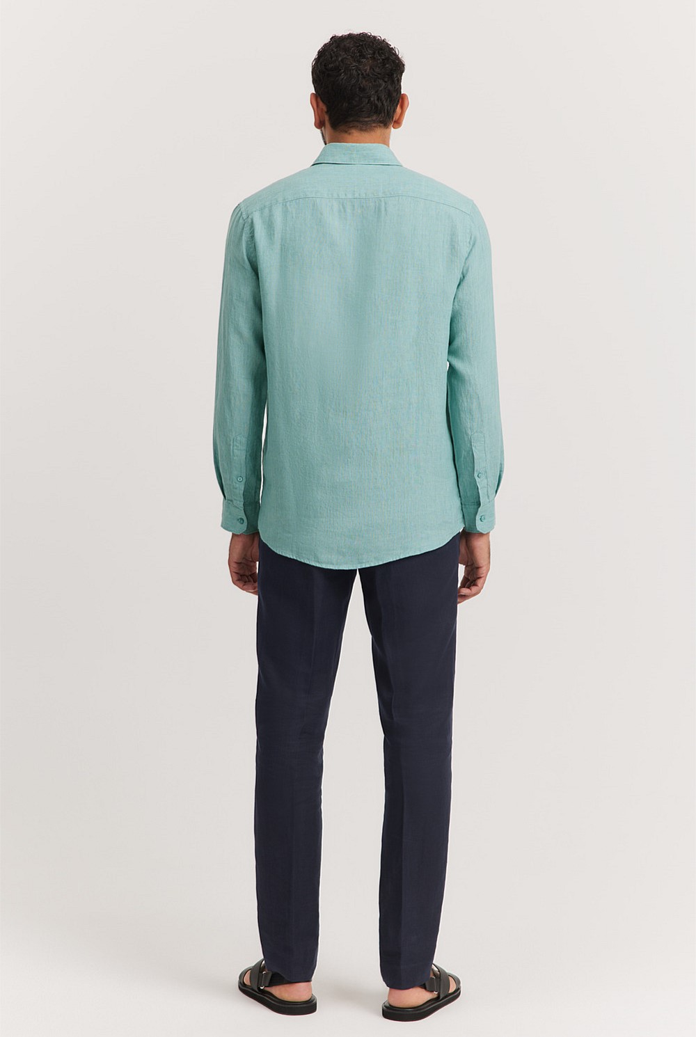 Tailored Fit Organically Grown Delave Linen Shirt