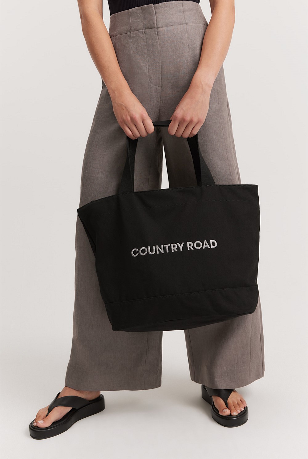 Australian Cotton Country Road Metallic Shopper