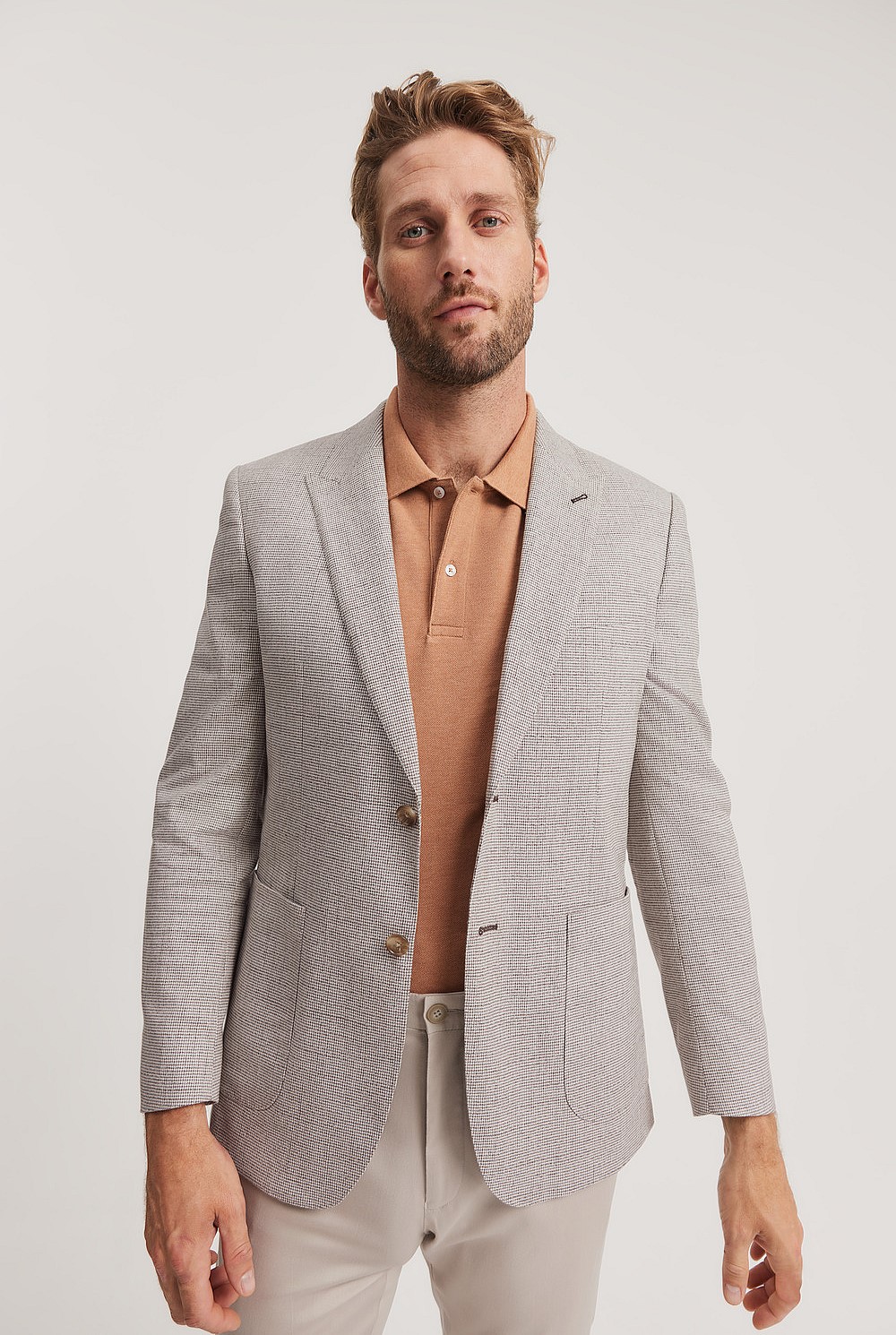 Regular Fit Puppytooth Blazer