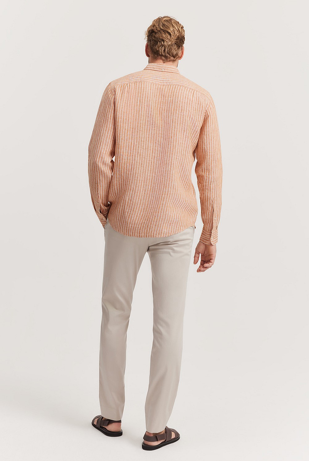 Regular Fit Linen Stripe Shirt