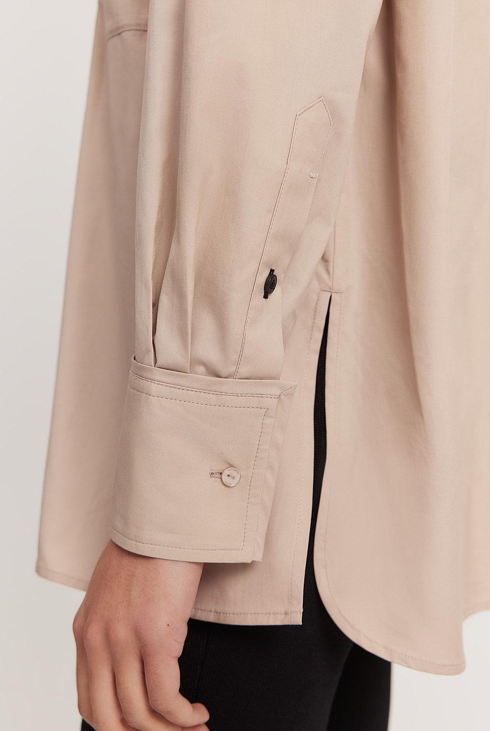 Cotton Poplin Relaxed Shirt
