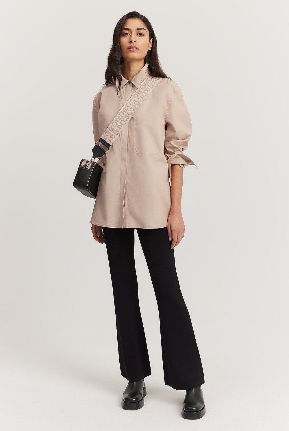 Cotton Poplin Relaxed Shirt