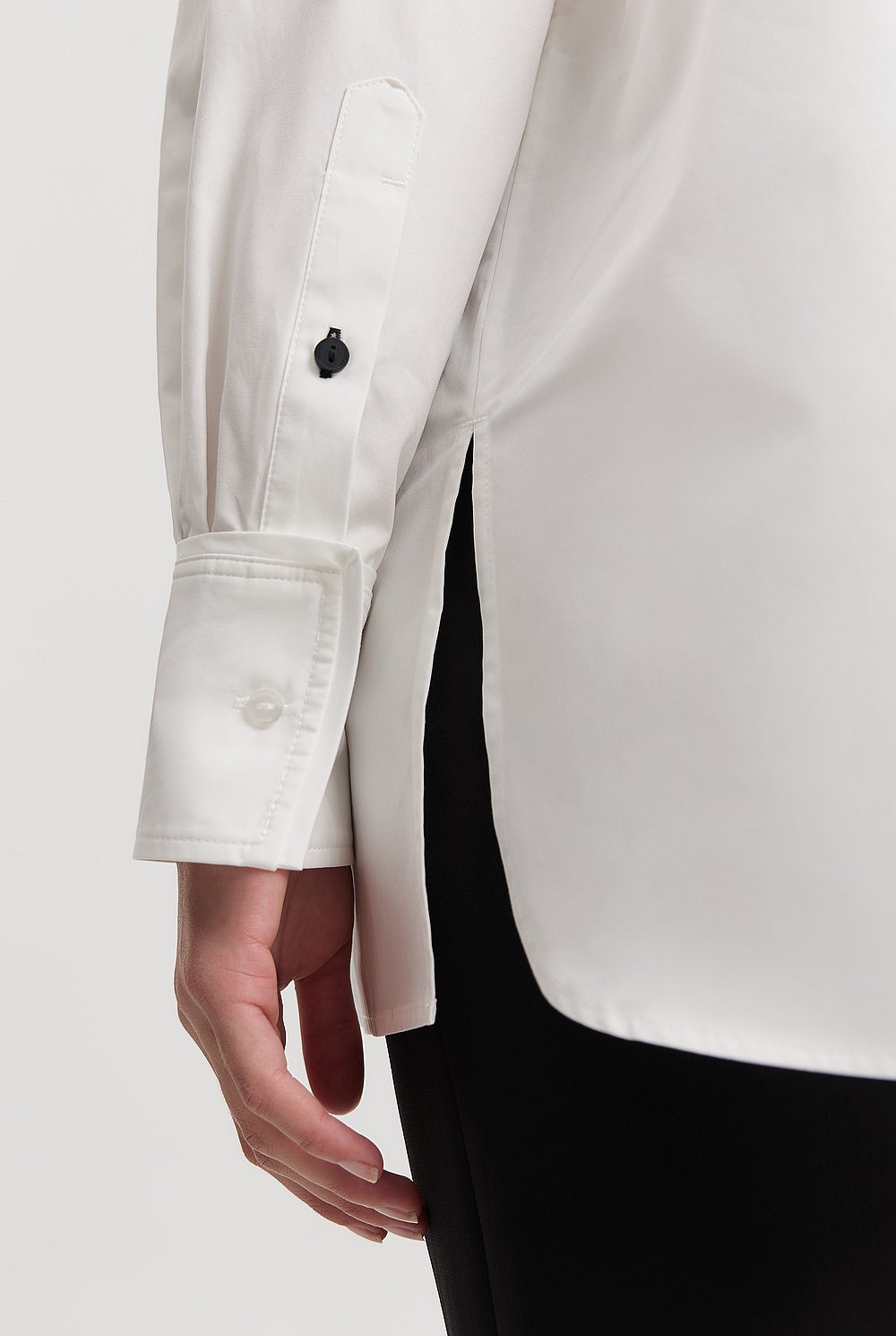 Cotton Poplin Relaxed Shirt