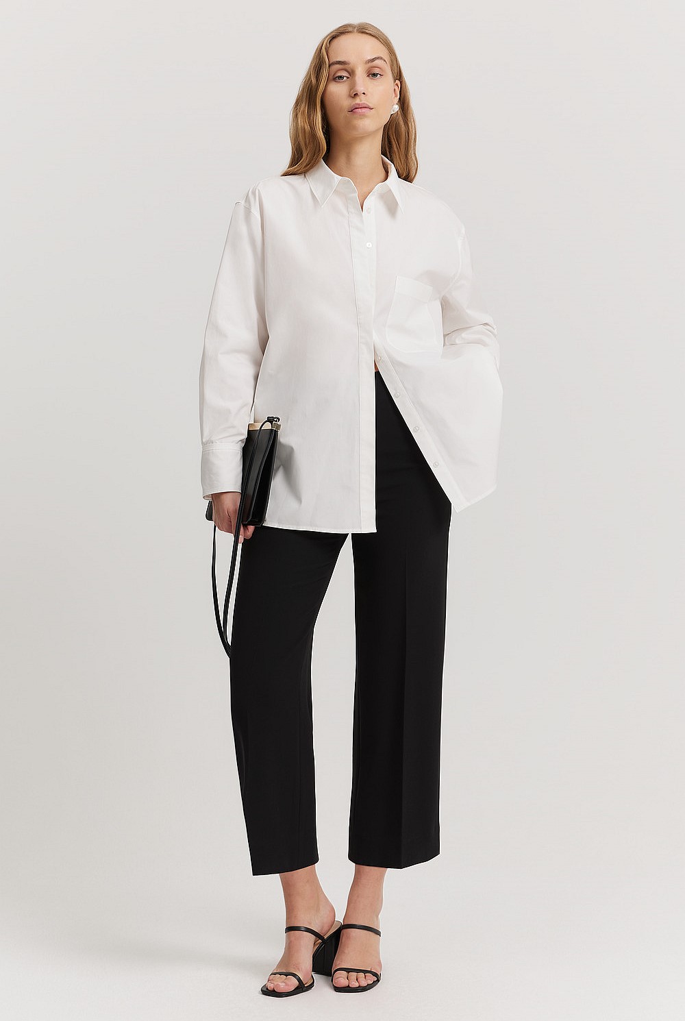 Cotton Poplin Relaxed Shirt