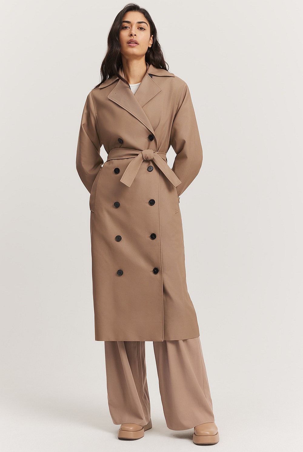 Relaxed Button Trench