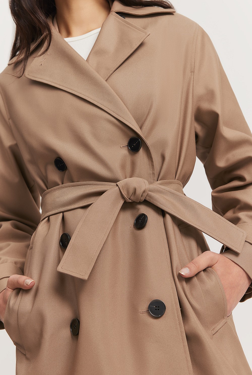 Relaxed Button Trench