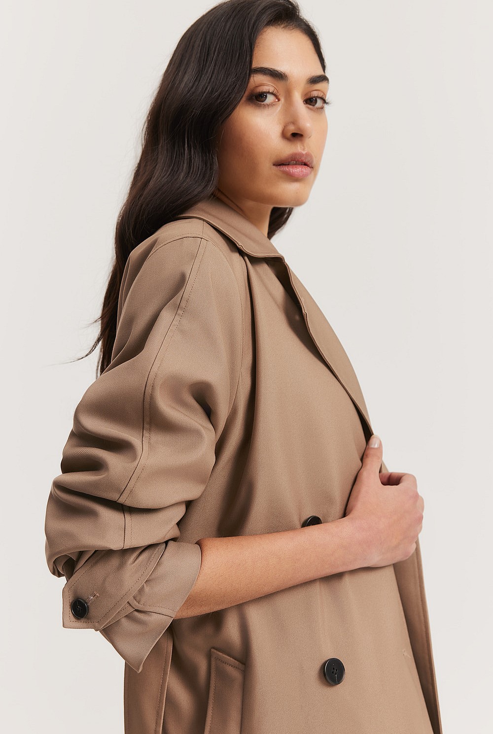 Relaxed Button Trench
