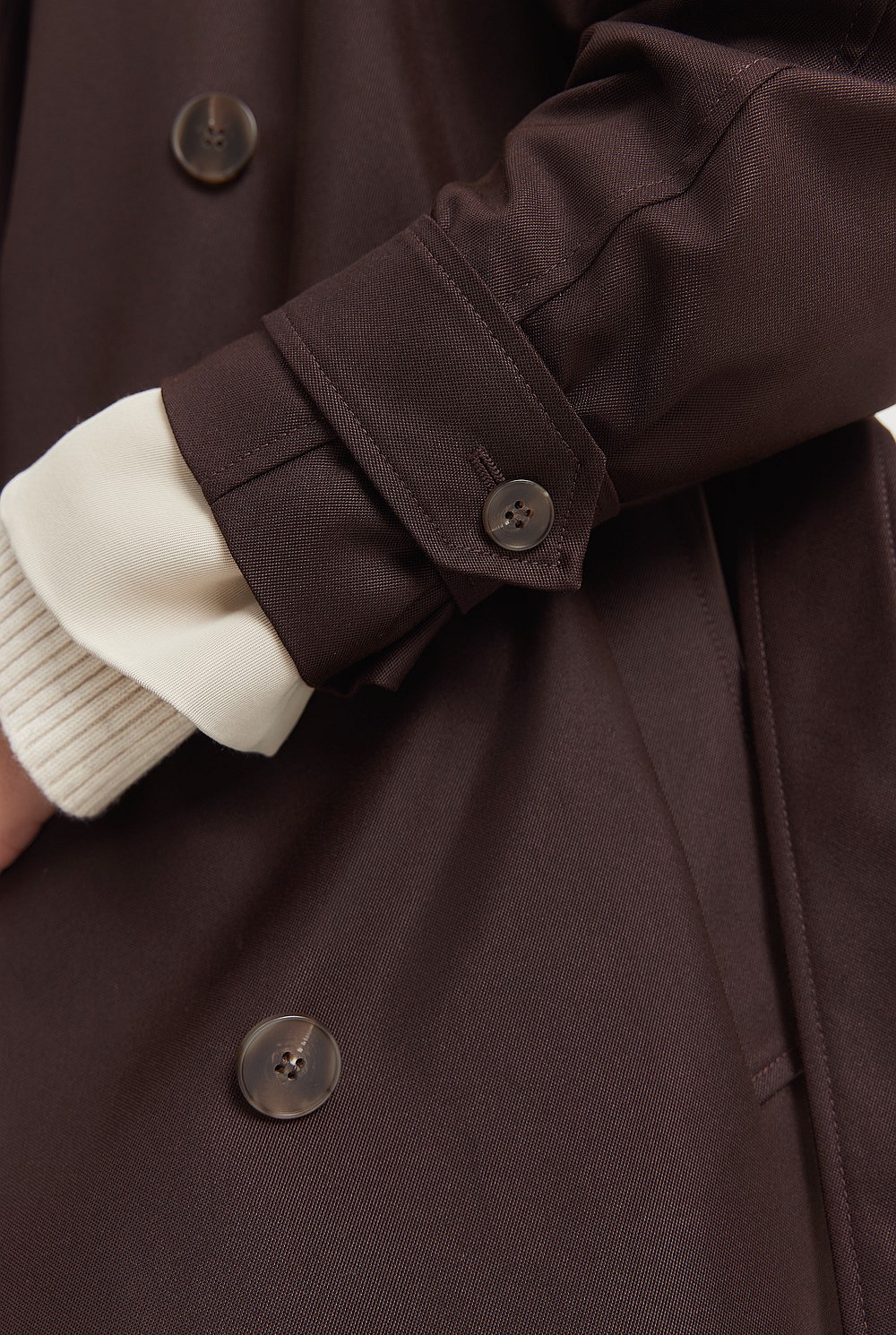 Relaxed Button Trench