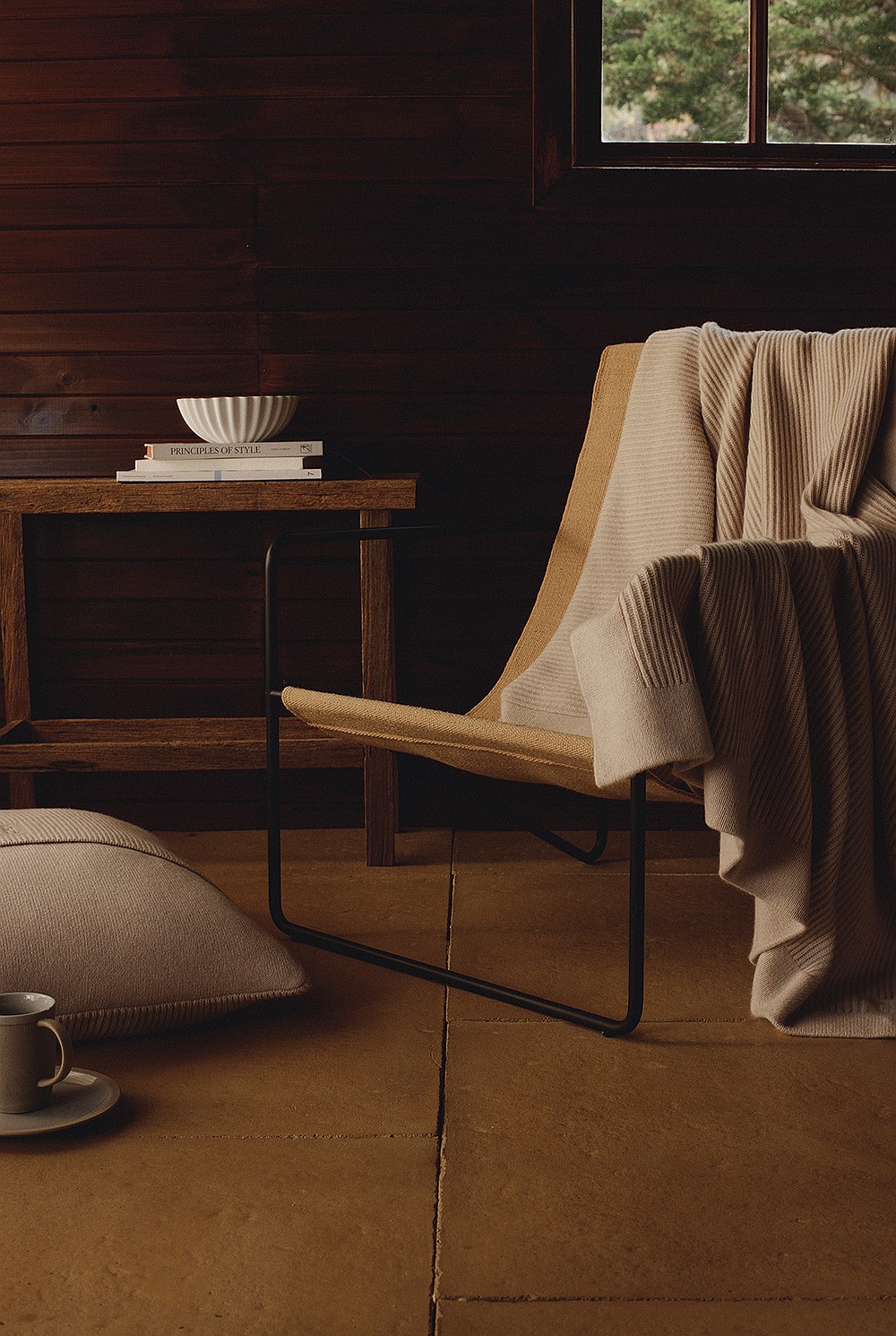 Cashmere Rib Throw
