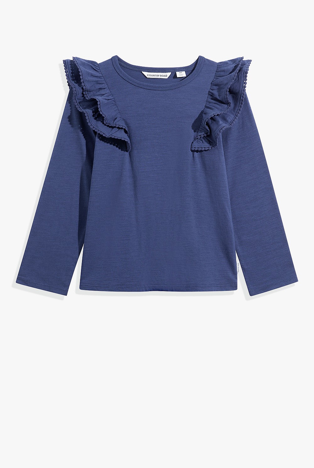 Organically Grown Cotton Slub Frill T-Shirt