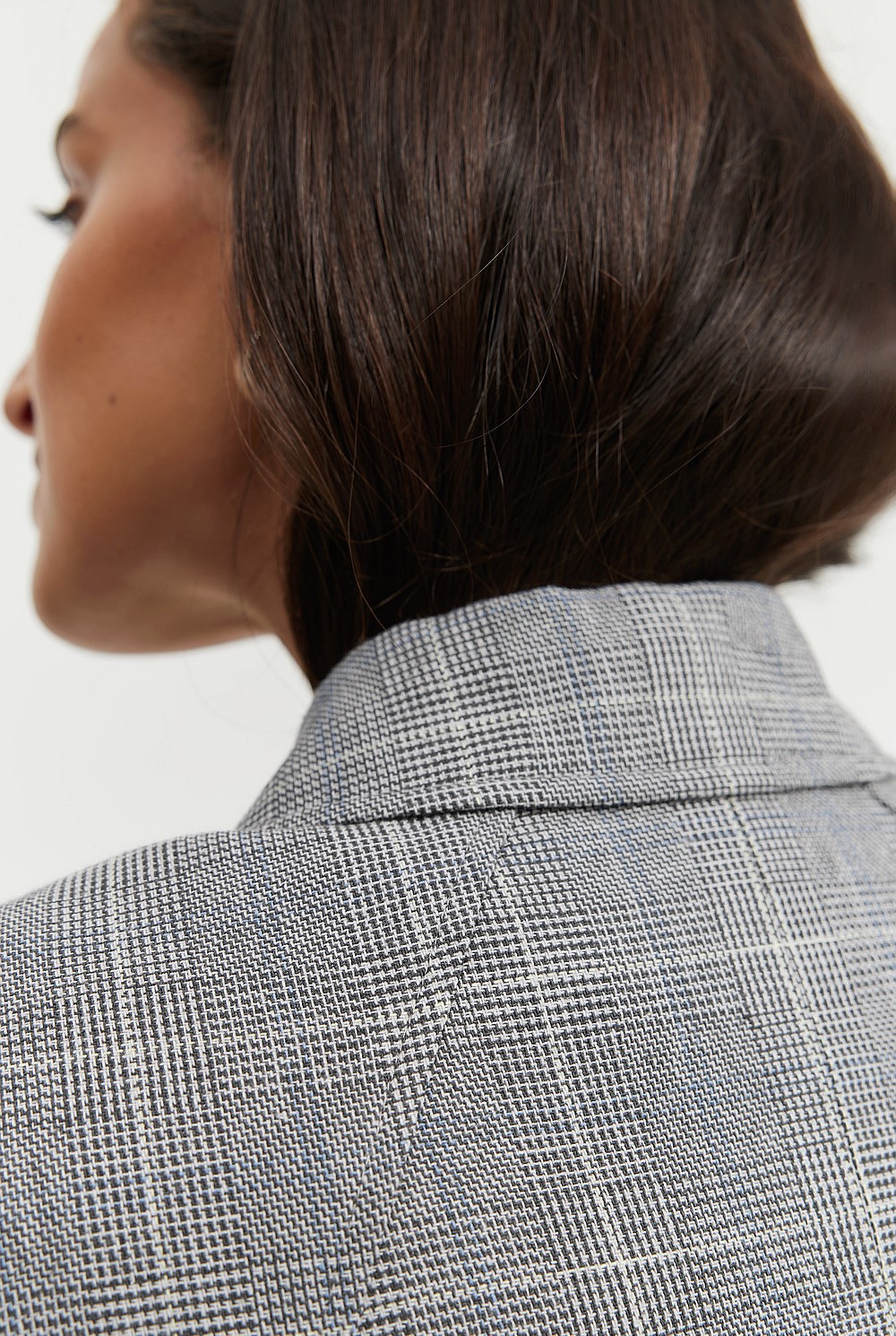 Twill Check Blazer