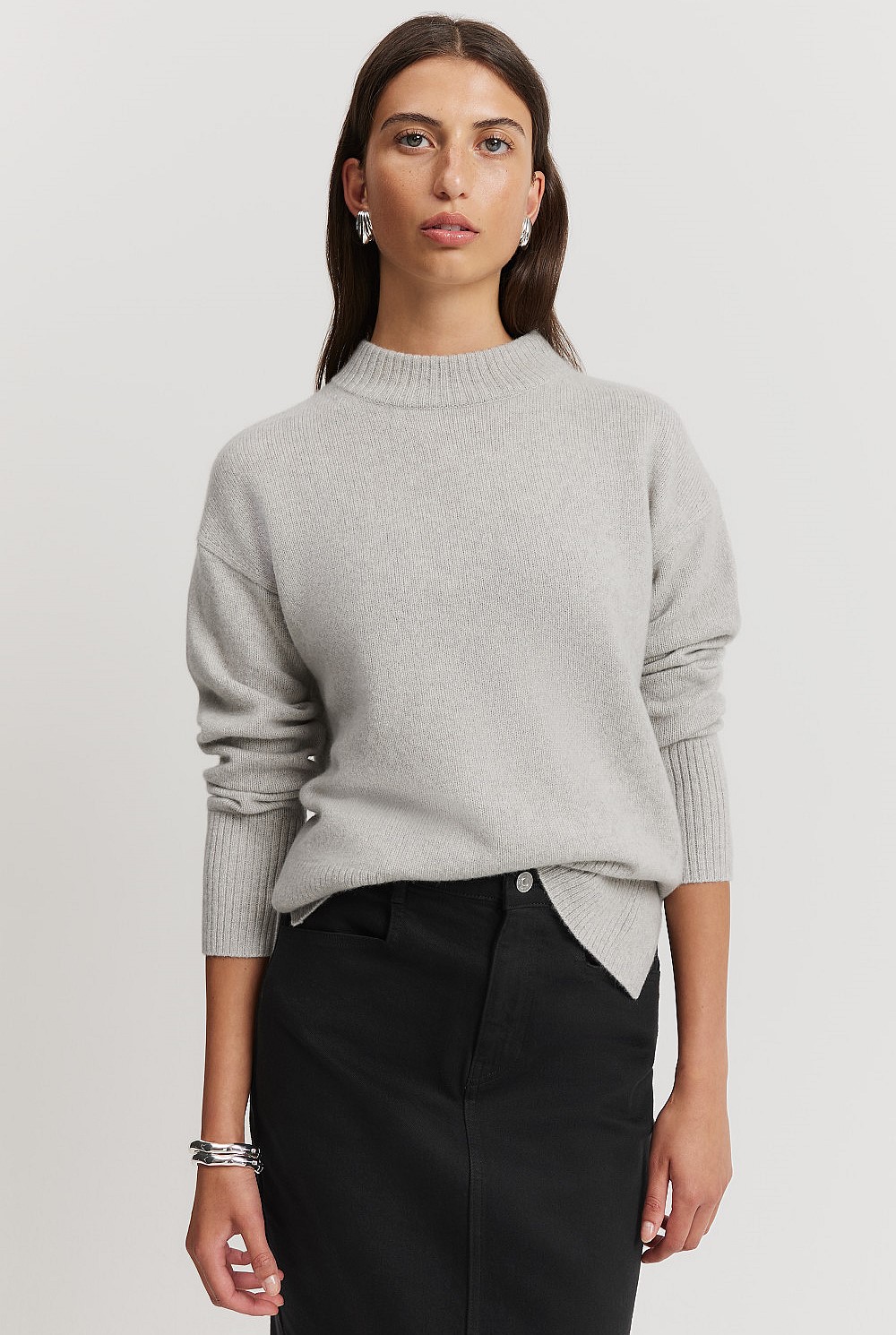 Australian Merino Wool Rib Detail Pullover