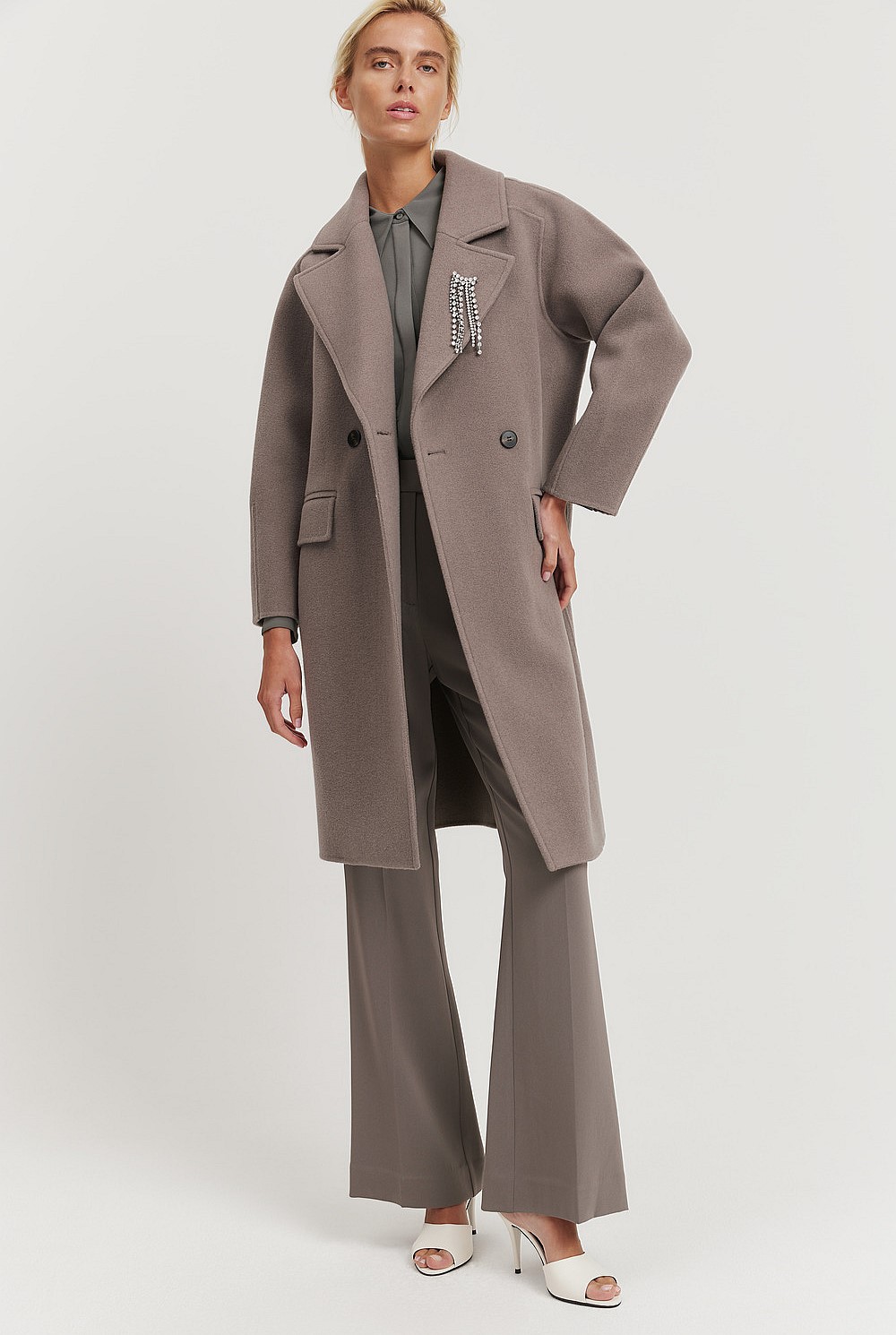 Longline Crepe Shirt