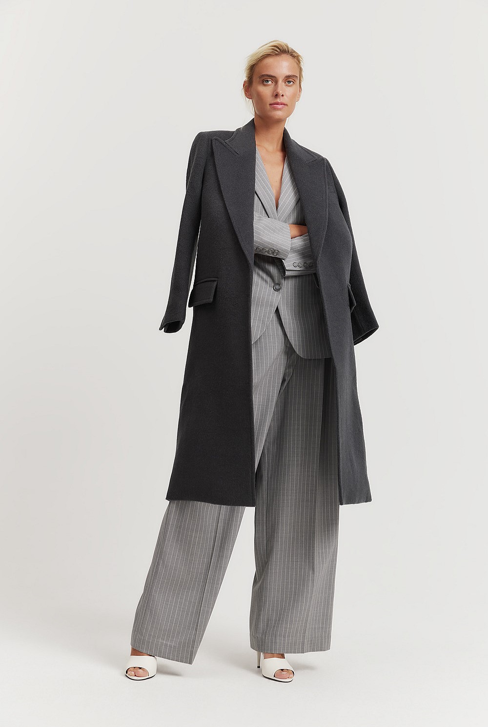 Pinstripe Blazer