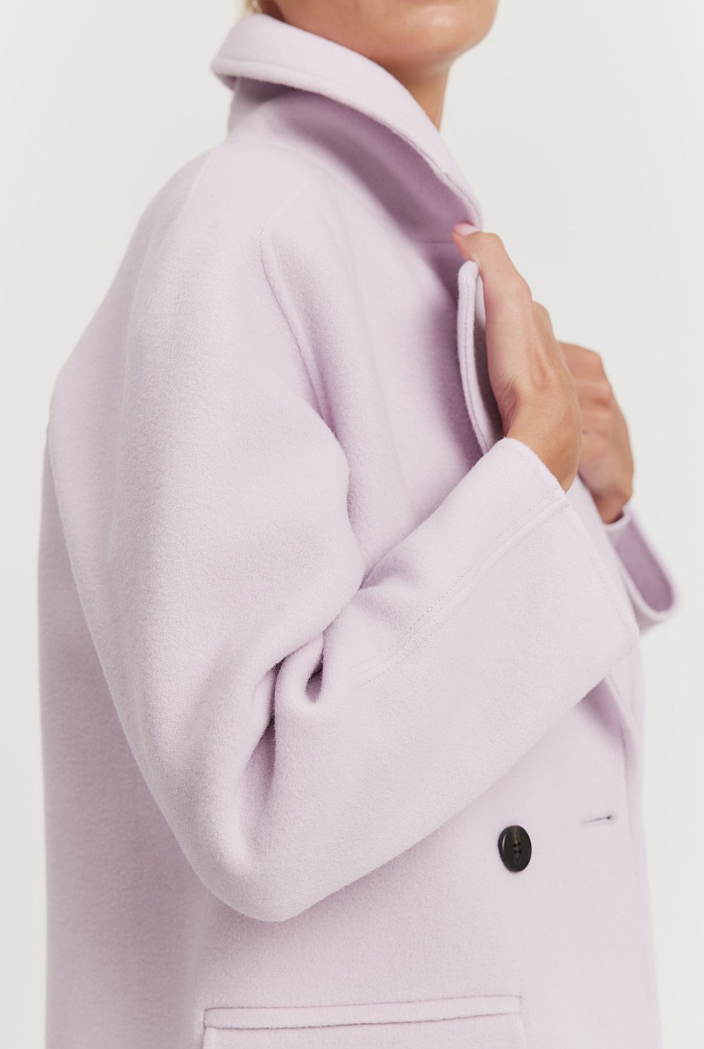 Double-breasted Cocoon Coat