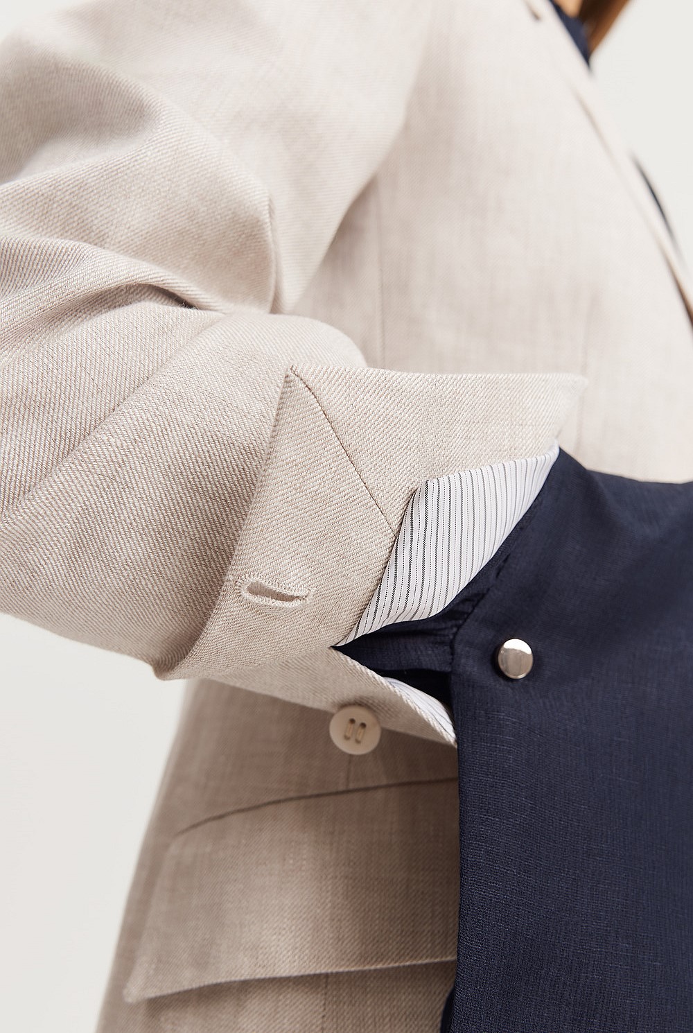 Linen Yarn Dyed Blazer