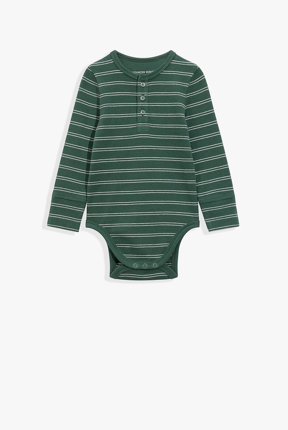 Organically Grown Cotton Rib Long Sleeve Bodysuit