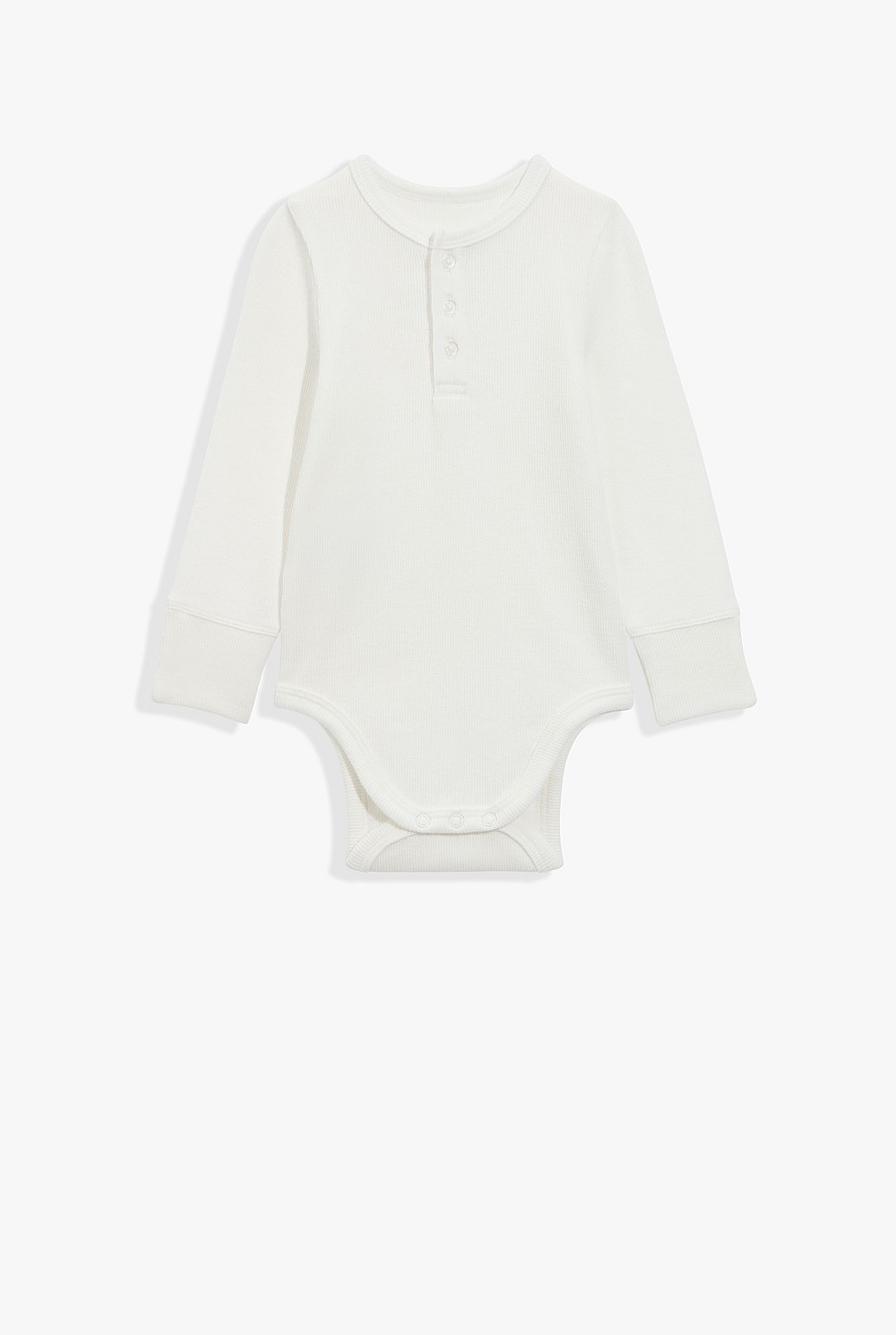 Organically Grown Cotton Rib Long Sleeve Bodysuit