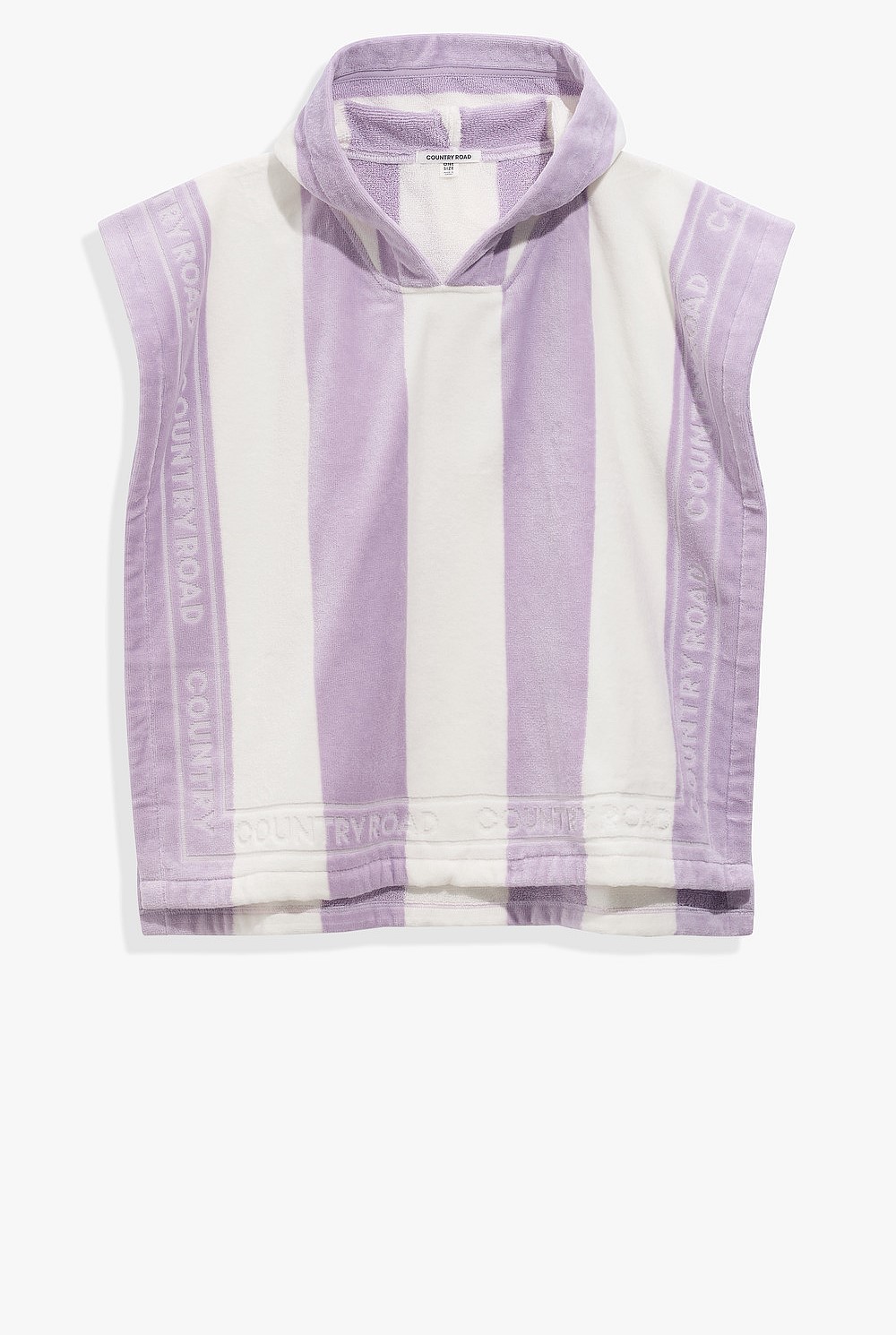 Australian Cotton Logo Stripe Poncho