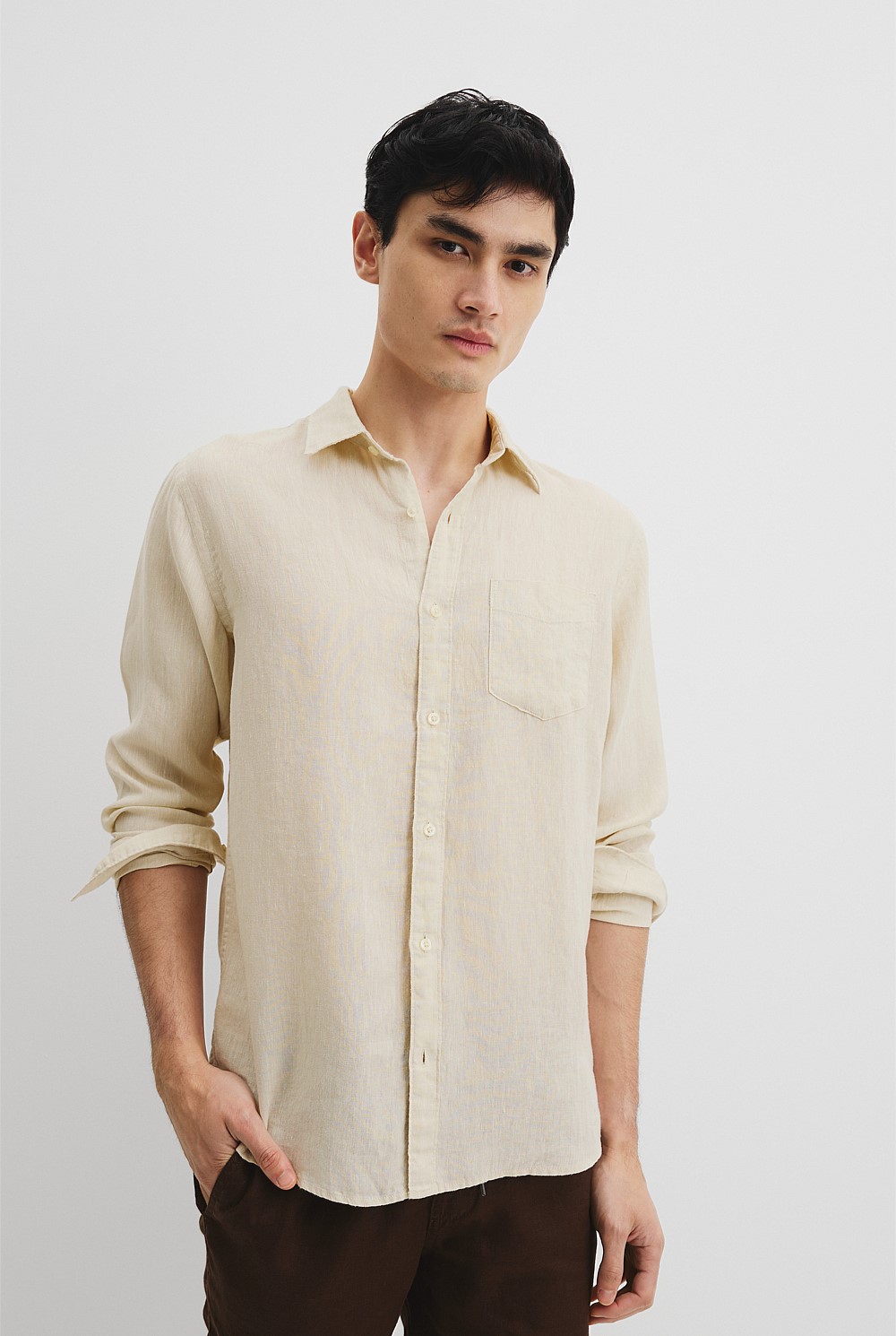 Regular Fit Organically Grown Linen Shirt