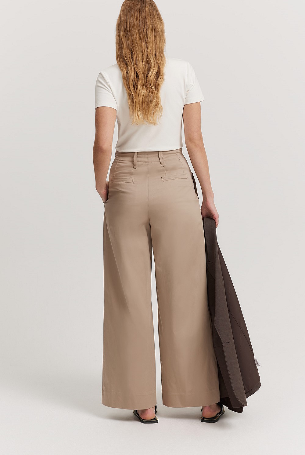 Cotton Wide Leg Pant