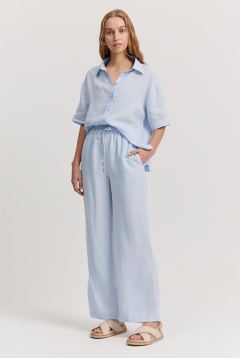 Organically Grown Linen Pull-on Pant