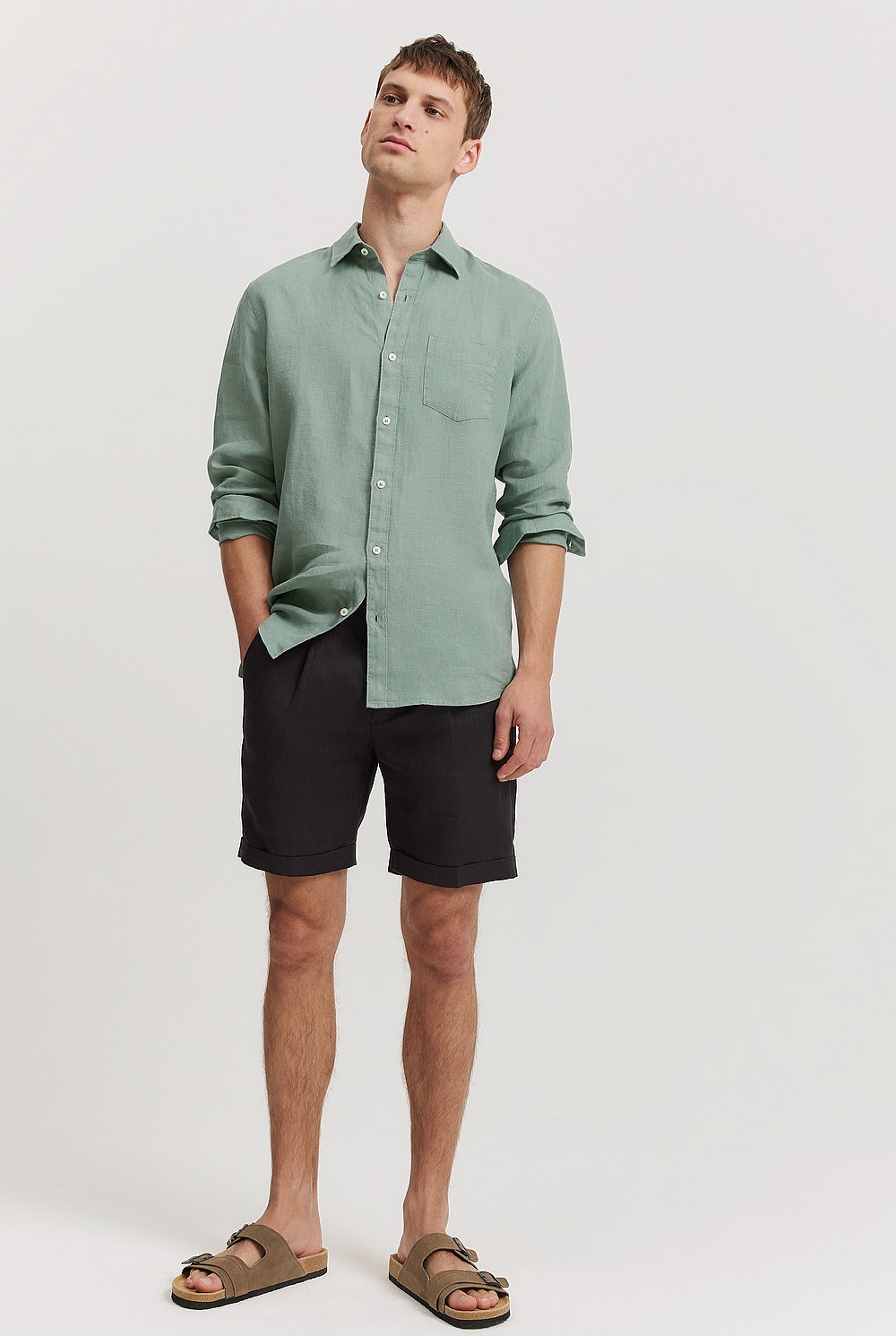 Regular Fit Organically Grown Linen Shirt