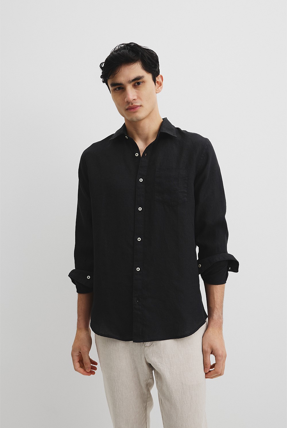 Regular Fit Organically Grown Linen Shirt