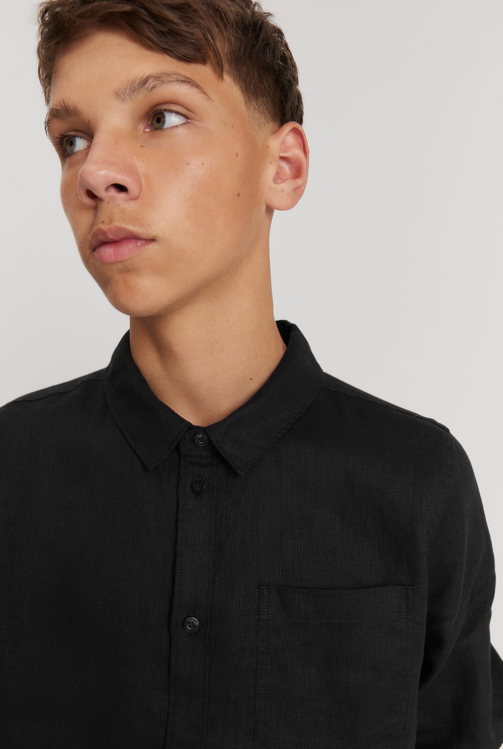 Teen Organically Grown Linen Shirt