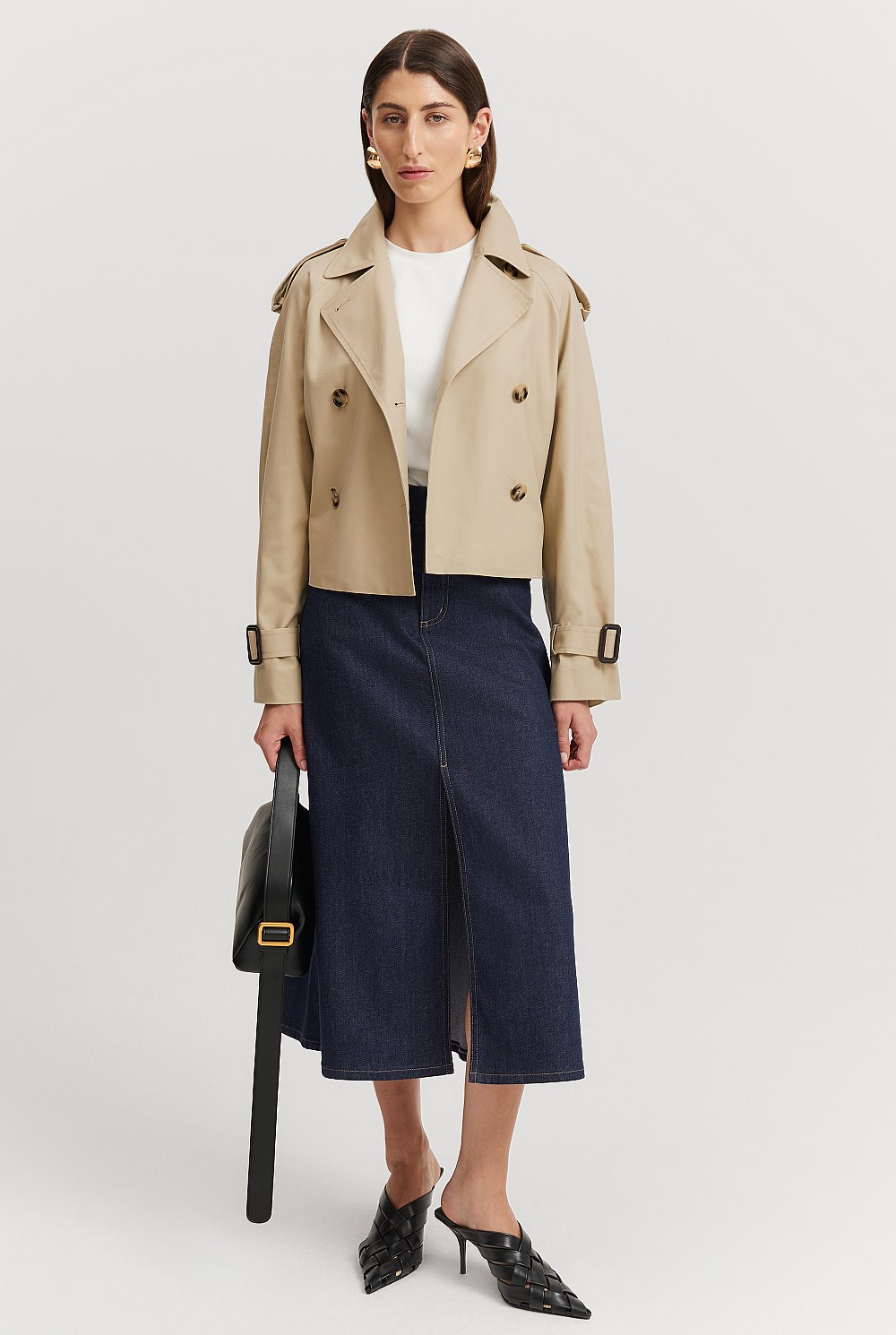 Cropped Trench Jacket