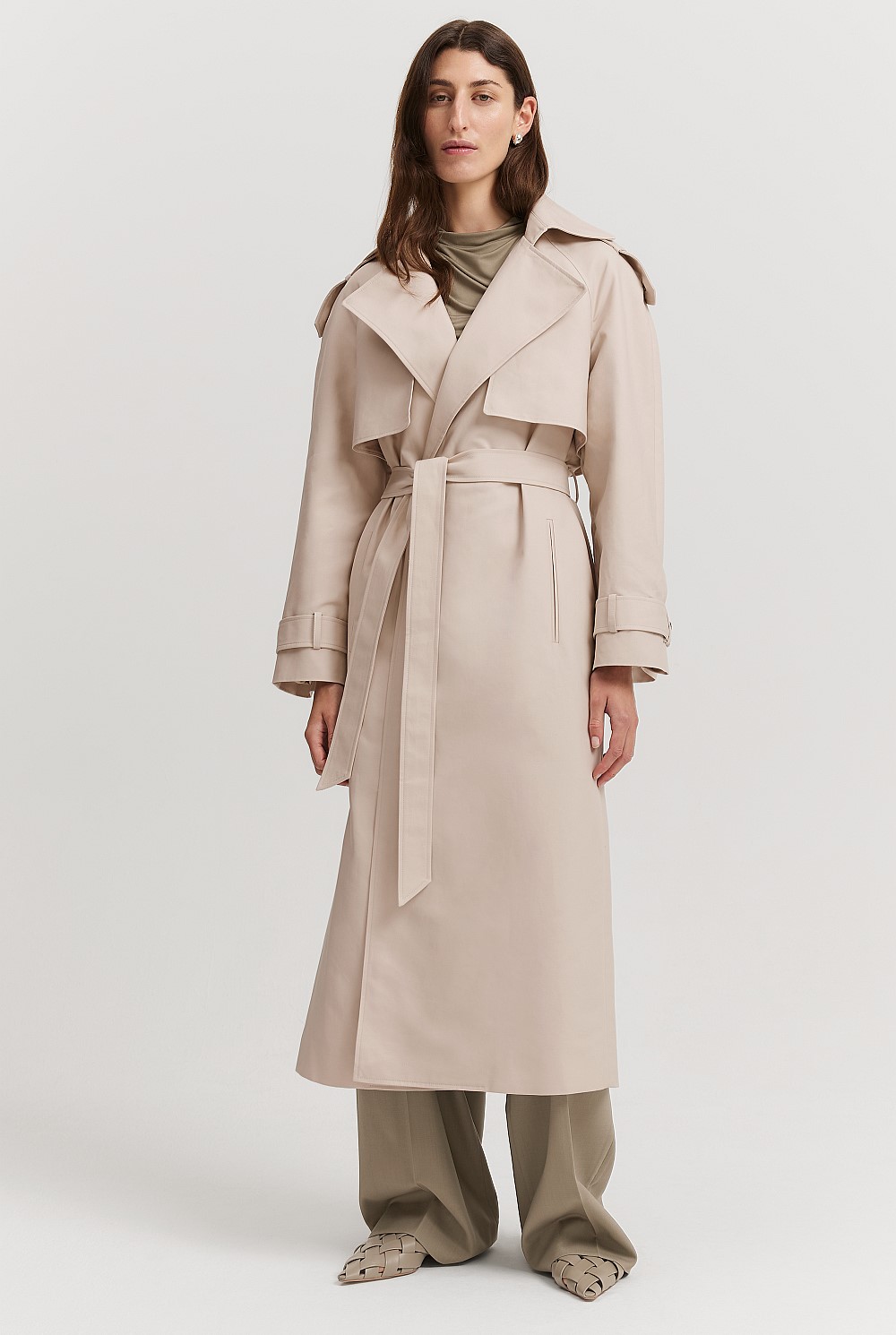 Organically Grown Cotton Trench Coat